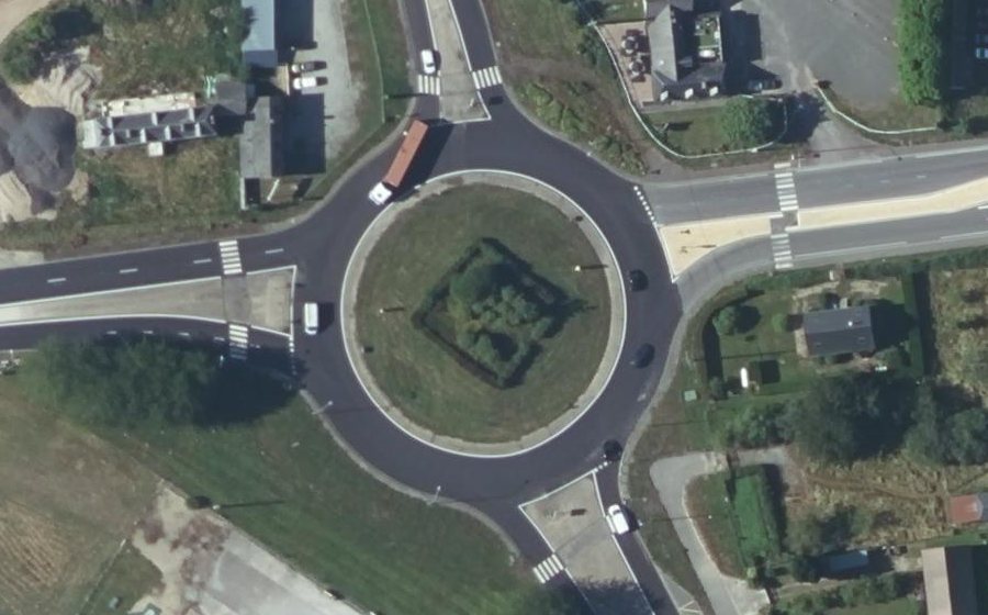 Vue aérienne du Carrefour de la Bretagne