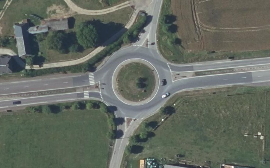Vue aérienne du Carrefour du Louvre