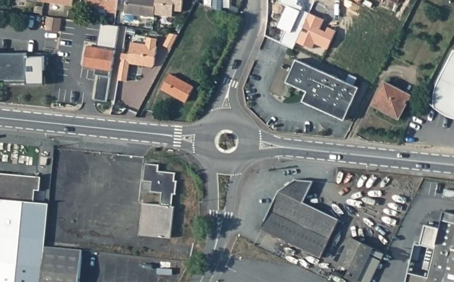 Vue aérienne du Route de la Roche