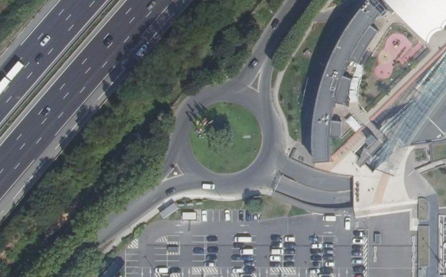 Vue aérienne du Boulevard Jean Monnet