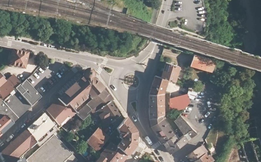 Vue aérienne de la Place Gambetta