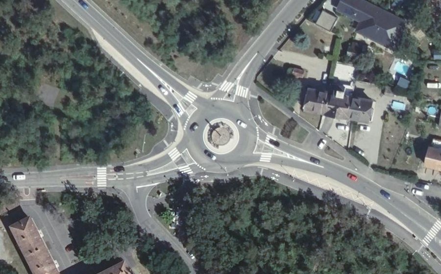Vue aérienne du Giratoire de la Carotte