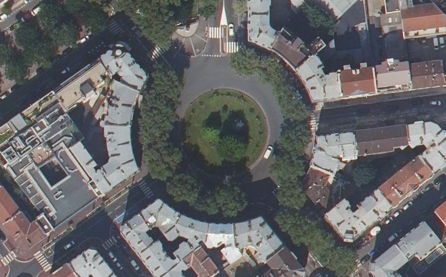 Vue aérienne du Place de la République François Mitterrand