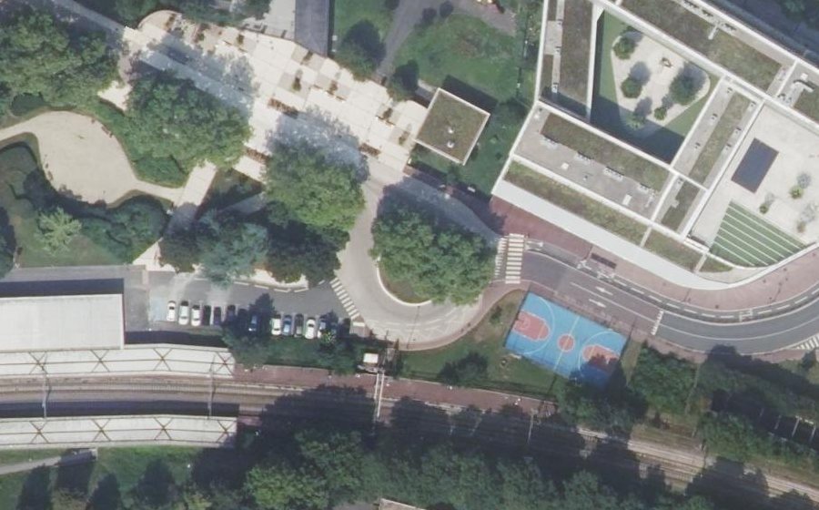 Vue aérienne du Avenue Lavoisier