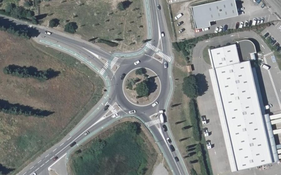 Vue aérienne du Route de Vedène
