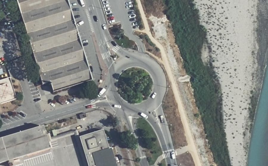 Vue aérienne du Rond-Point Jean Aicard