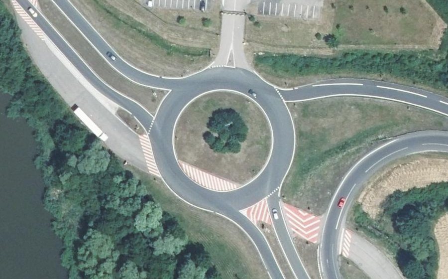 Vue aérienne du Rond-Point de la Meurthe