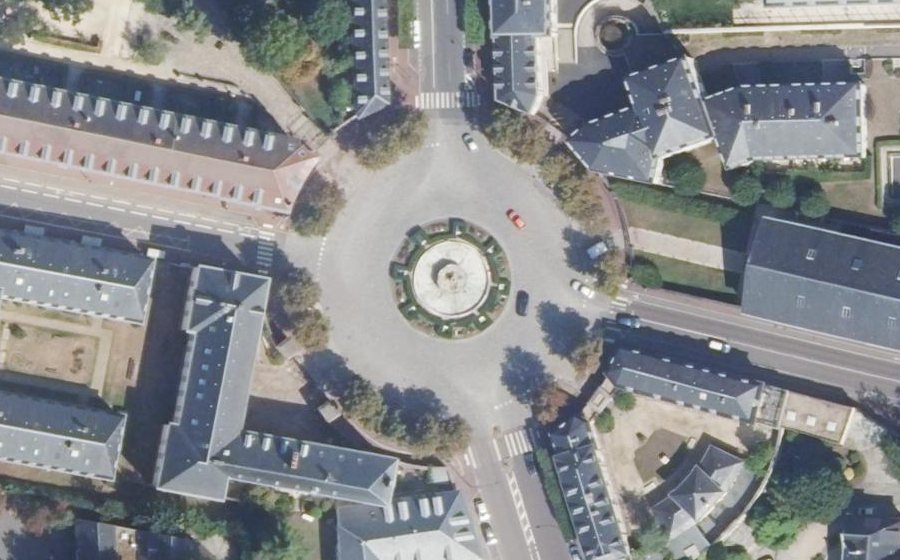Vue aérienne de la Place Royale