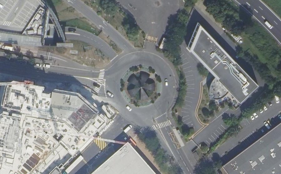 Vue aérienne du Rue de Lisbonne