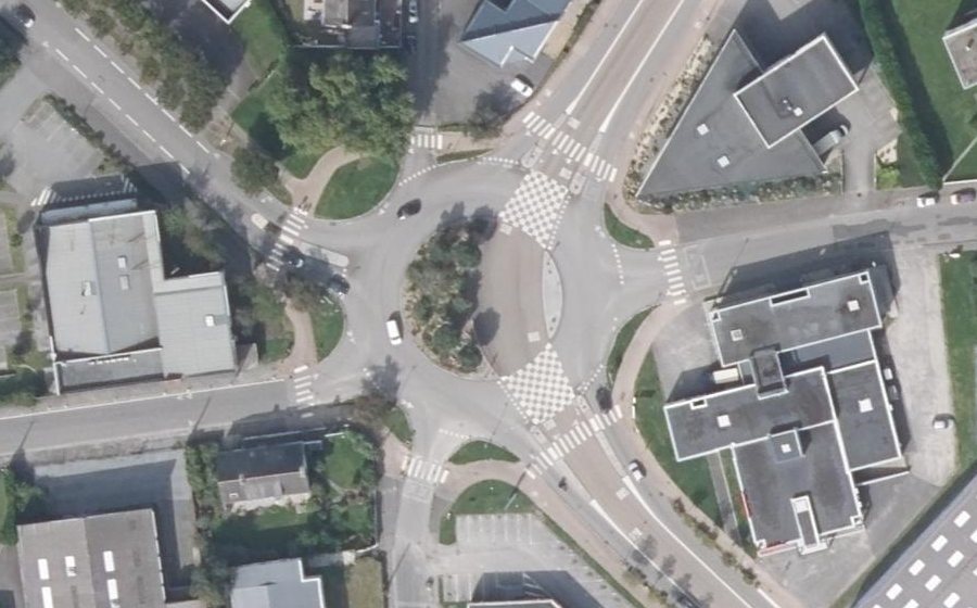 Vue aérienne de la Place de Kernitra