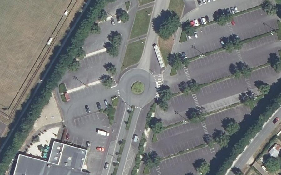 Vue aérienne du Allée des Acres