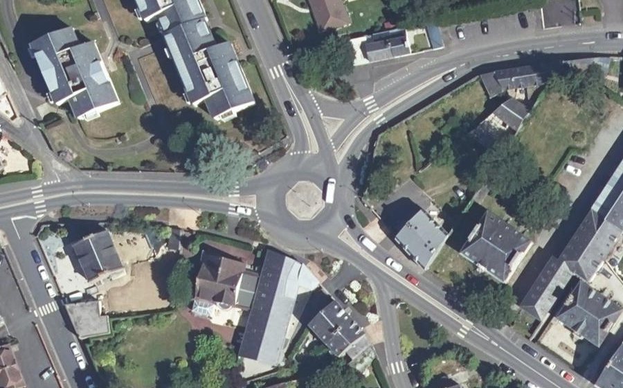 Vue aérienne du Place Auguste Lelièvre