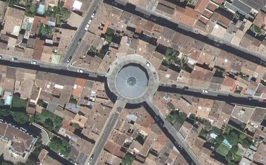 Vue aérienne du Place de Lerme