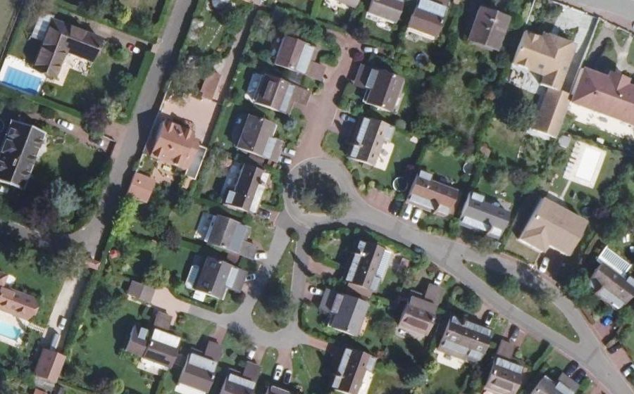 Vue aérienne du Rue de l'Abreuvoir