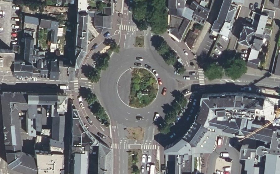 Vue aérienne de la Place Saint-Hilaire