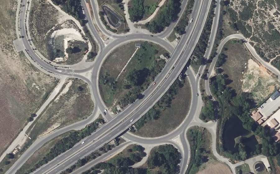 Vue aérienne du Rond-Point de Lagremeuse