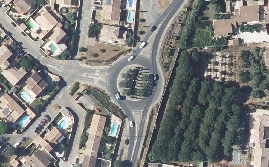 Vue aérienne du Rond-Point Altopascio
