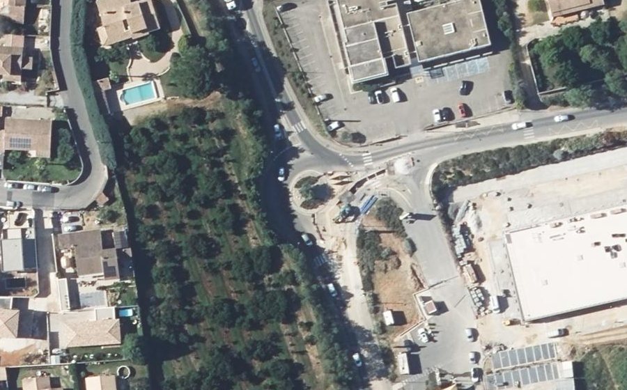 Vue aérienne du Rond-Point Alain Mimoun