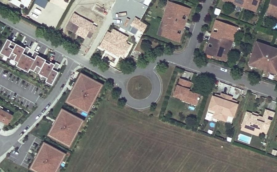 Vue aérienne du Rue de Belmont