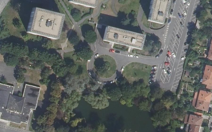 Vue aérienne du Rue Frédéric Passy