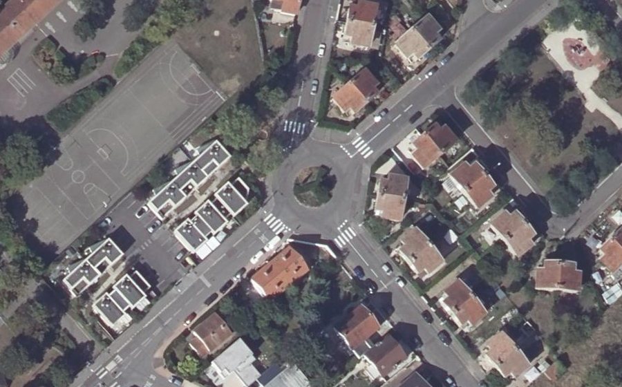 Vue aérienne du Rue du Nuits-Saint-Georges