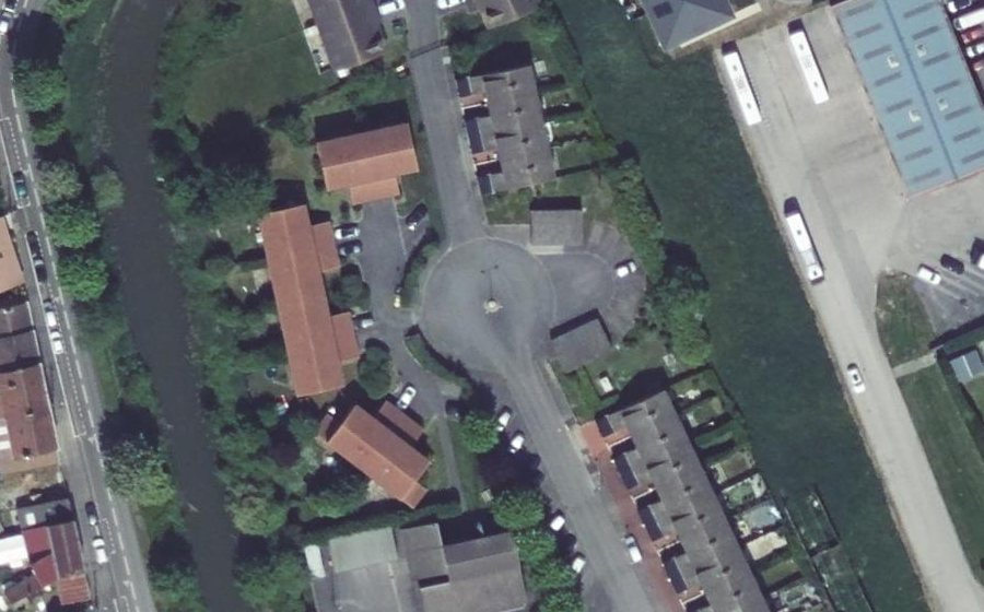 Vue aérienne du Allée des Capucins