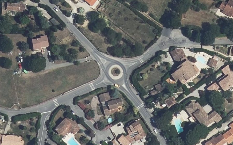 Vue aérienne du Édith Piaf