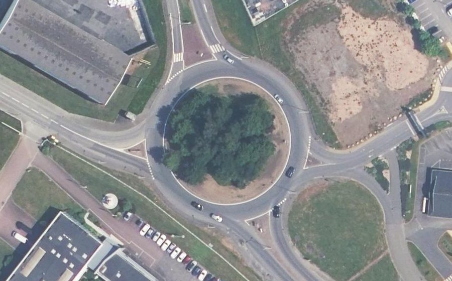 Vue aérienne du Giratoire du Maupas