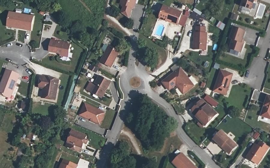Vue aérienne du Lotissement le Clos de la Rodette