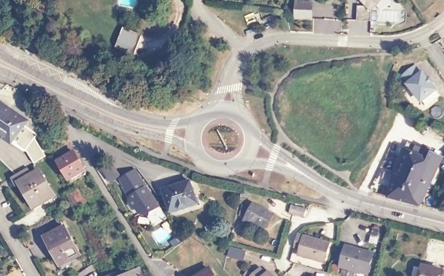 Vue aérienne du Rond-Point de l'Echaud