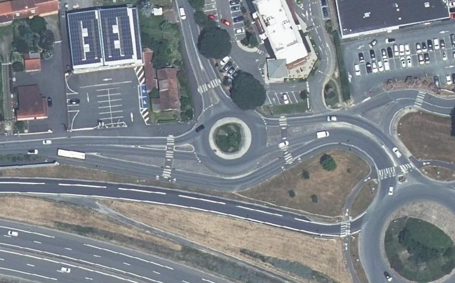 Vue aérienne du Rond-Point de Bourdès