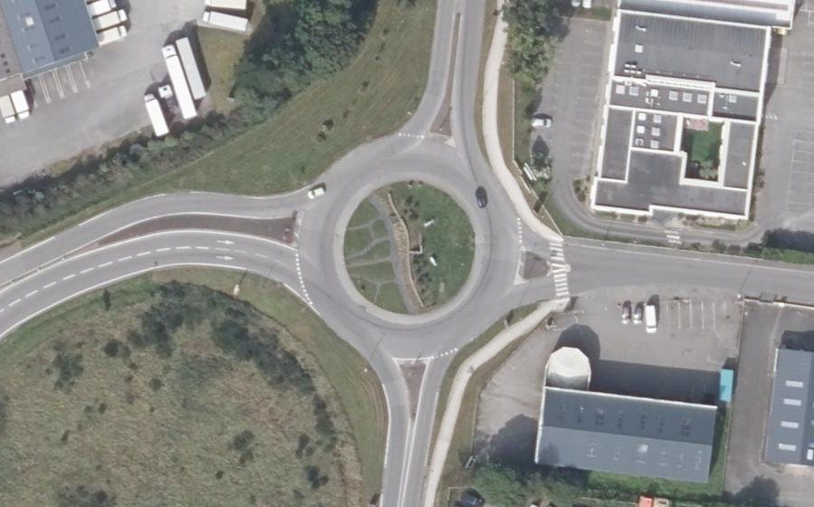 Vue aérienne du Rond-Point du Mourillon