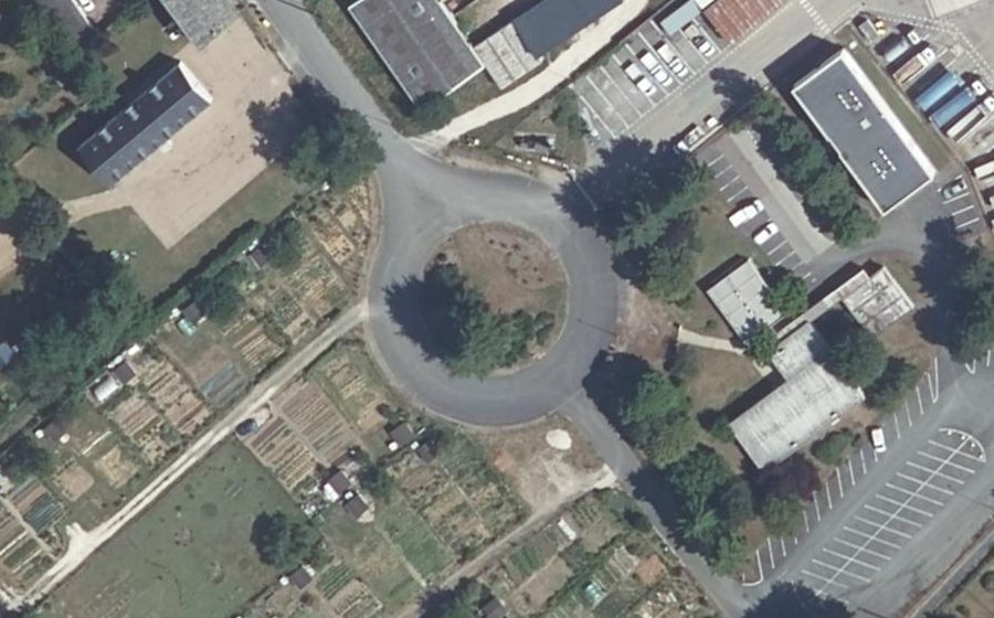 Vue aérienne du Rue de la Creusille