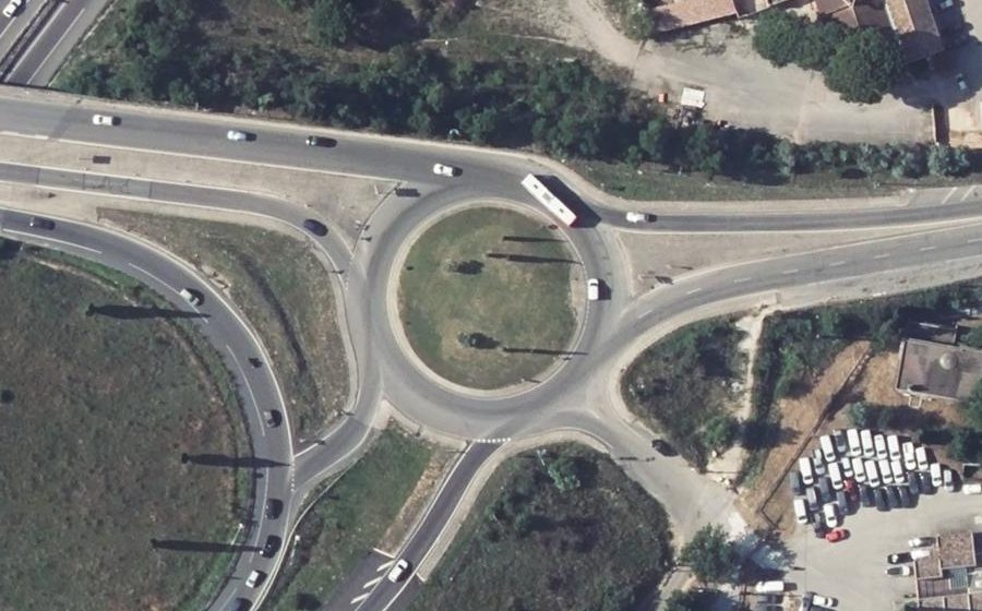 Vue aérienne du Rond-Point Georges Couton