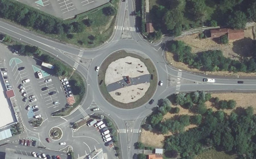 Vue aérienne du Giratoire de Soulié
