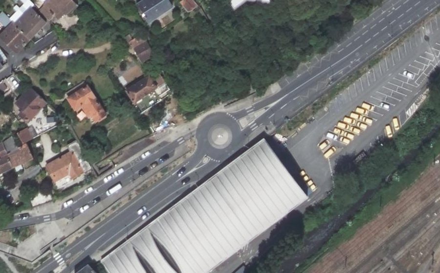 Vue aérienne du Avenue de Nantes
