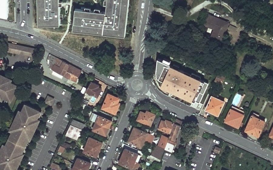 Vue aérienne du Rue Edmond Rostand