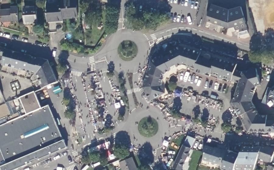 Vue aérienne du Rue de la Croix Connue