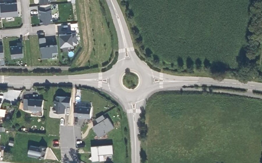 Vue aérienne du Giratoire du Ténénio