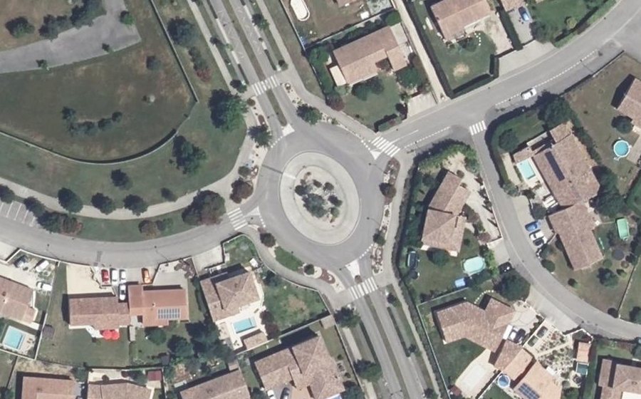 Vue aérienne du Avenue de l'Europe