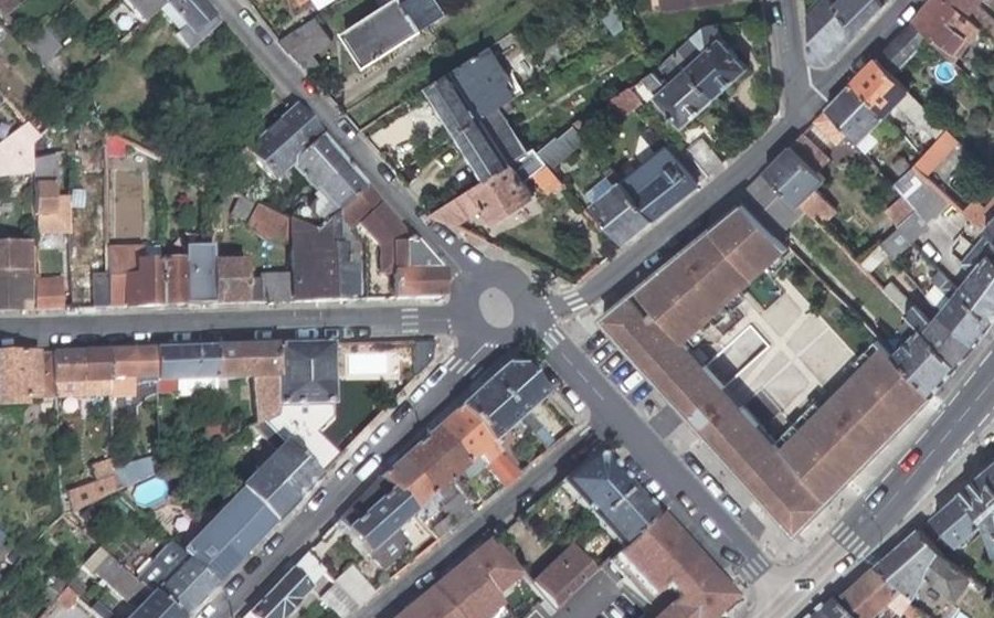 Vue aérienne du Rue de Chilvert