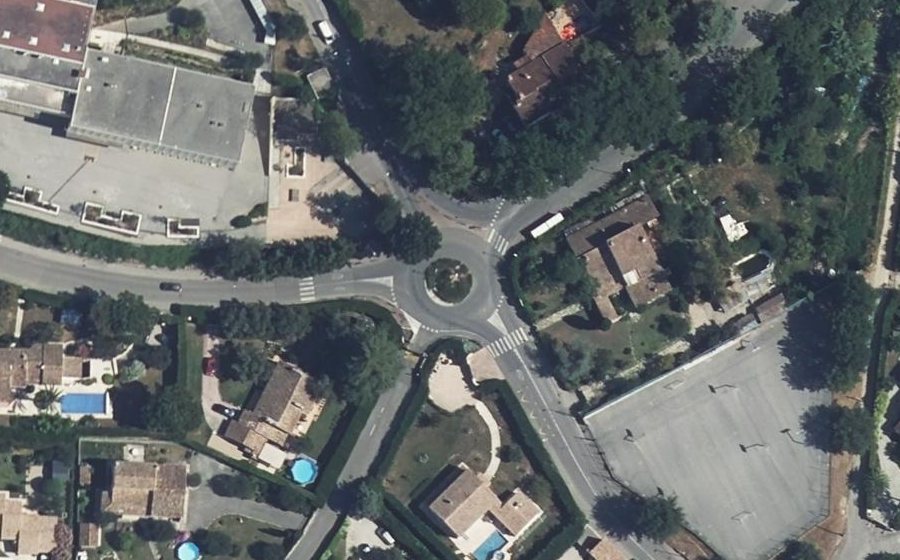 Vue aérienne du Place de Verdun