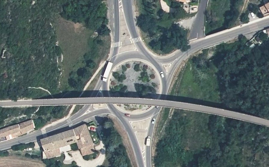 Vue aérienne du Rond-Point du Viaduc