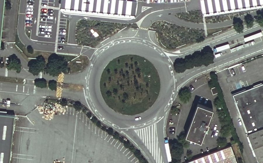Vue aérienne du Avenue de Fondeyre