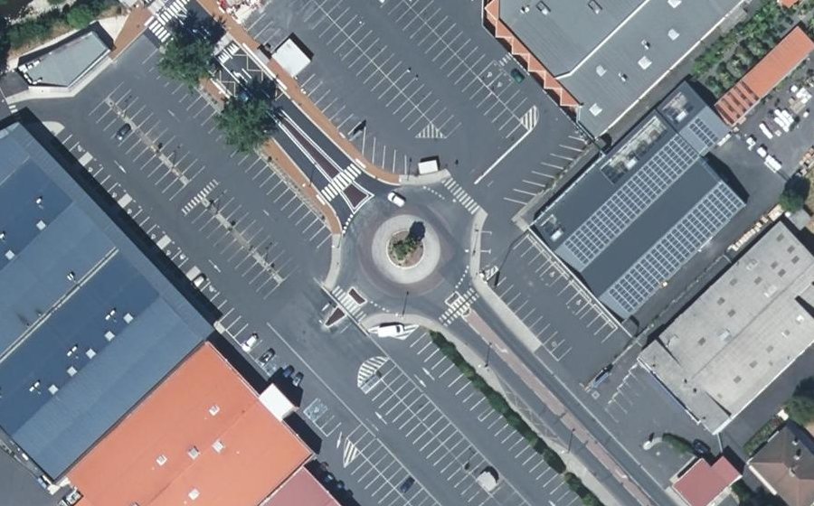 Vue aérienne du Avenue du Général Leclerc
