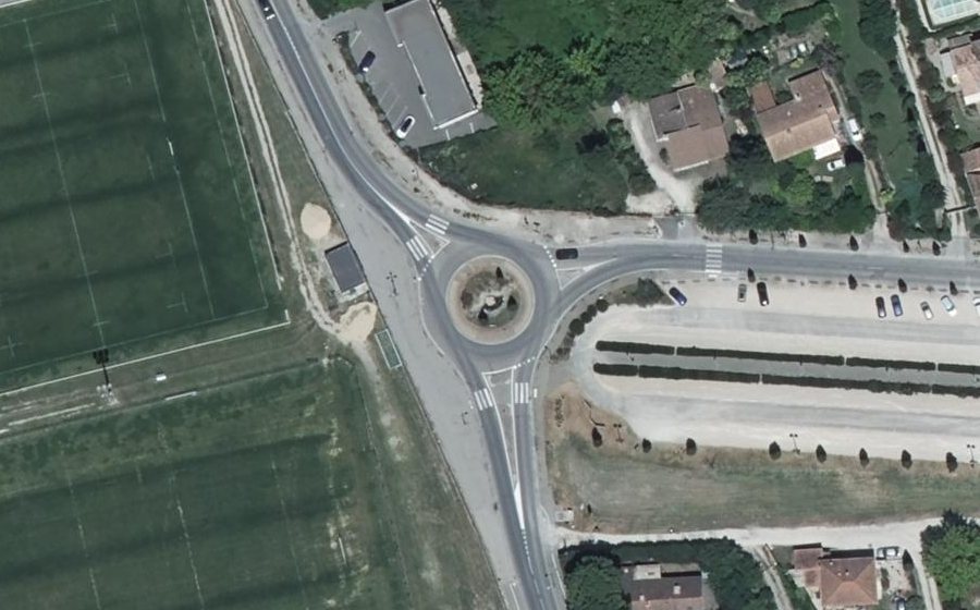 Vue aérienne du Route de Velleron