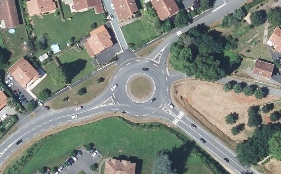 Vue aérienne du Karrika nagusia