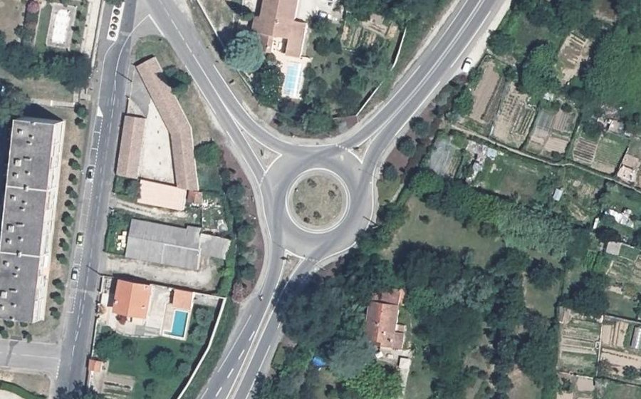 Vue aérienne du Route de Saint-Marcel