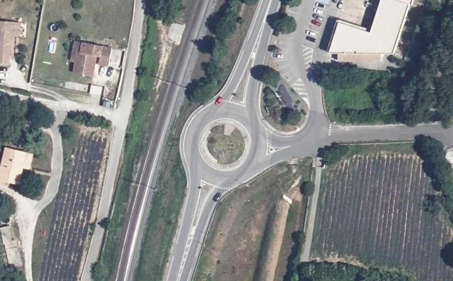 Vue aérienne du Avenue de la Gare