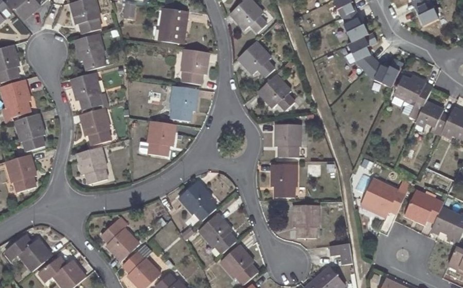 Vue aérienne du Rue Alain